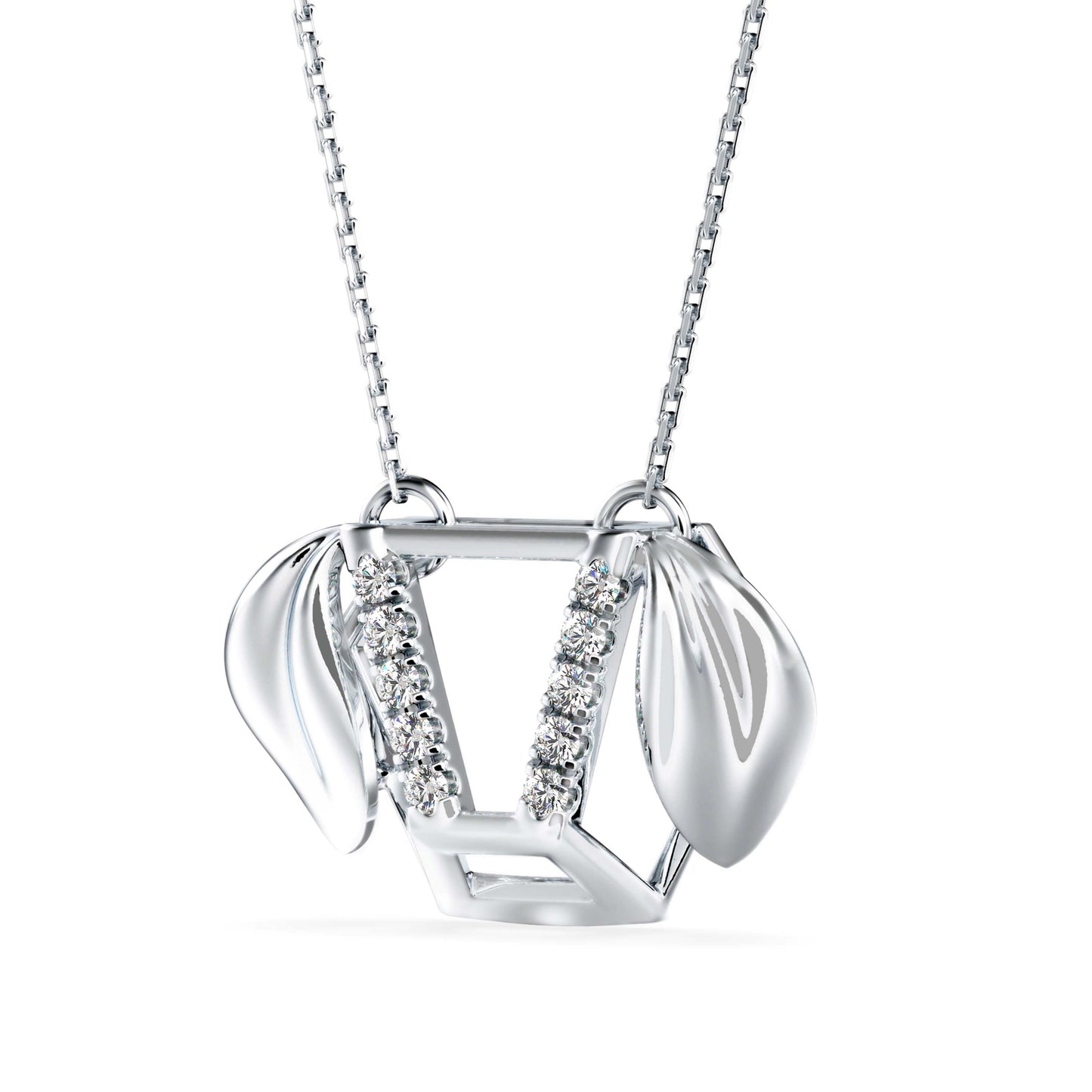 Diner Diamond Charm Pendant