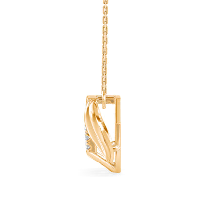 Diner Diamond Charm Pendant