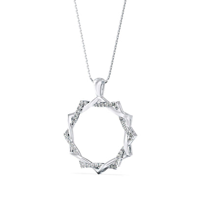 Acute Charm Diamond Pendant