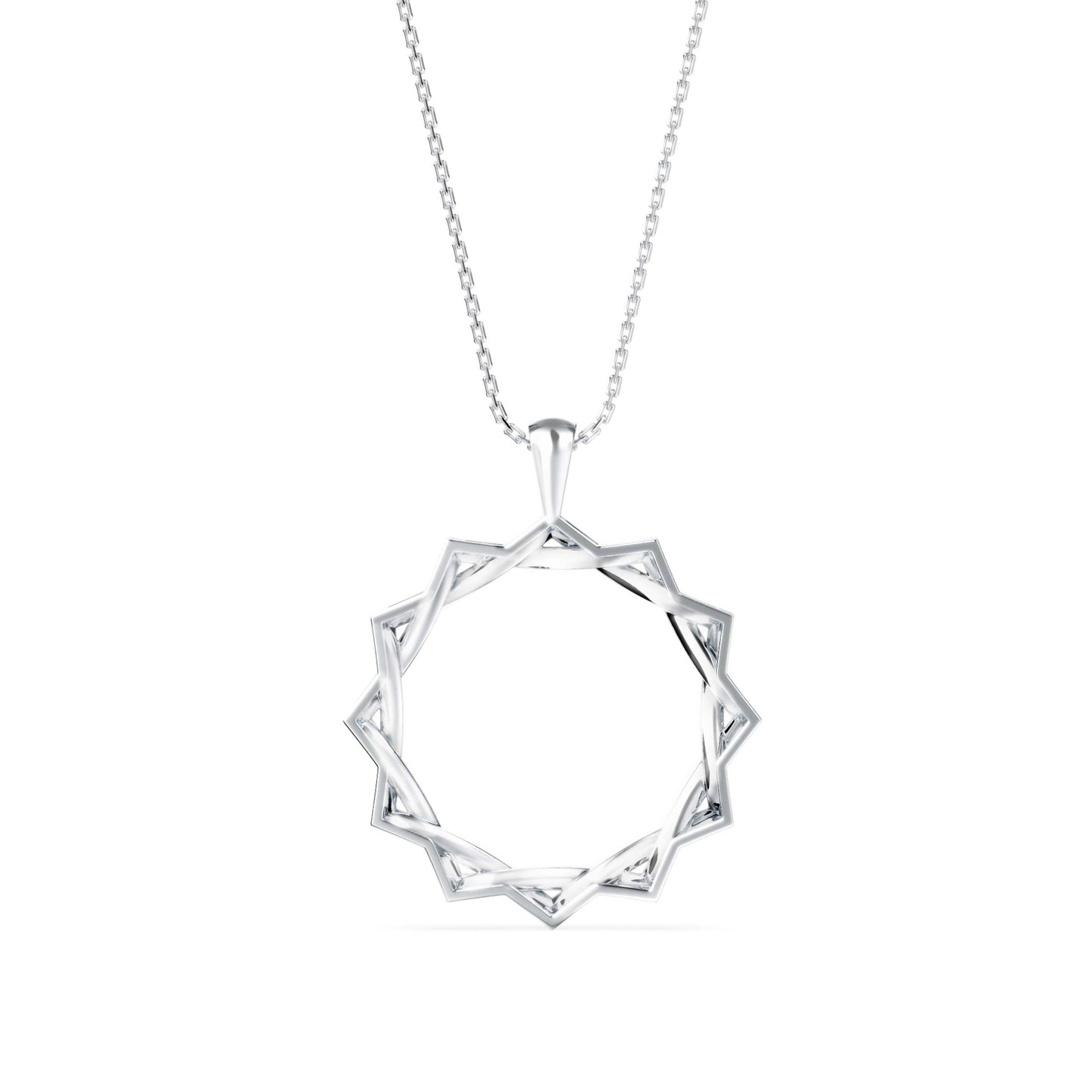 Acute Charm Diamond Pendant