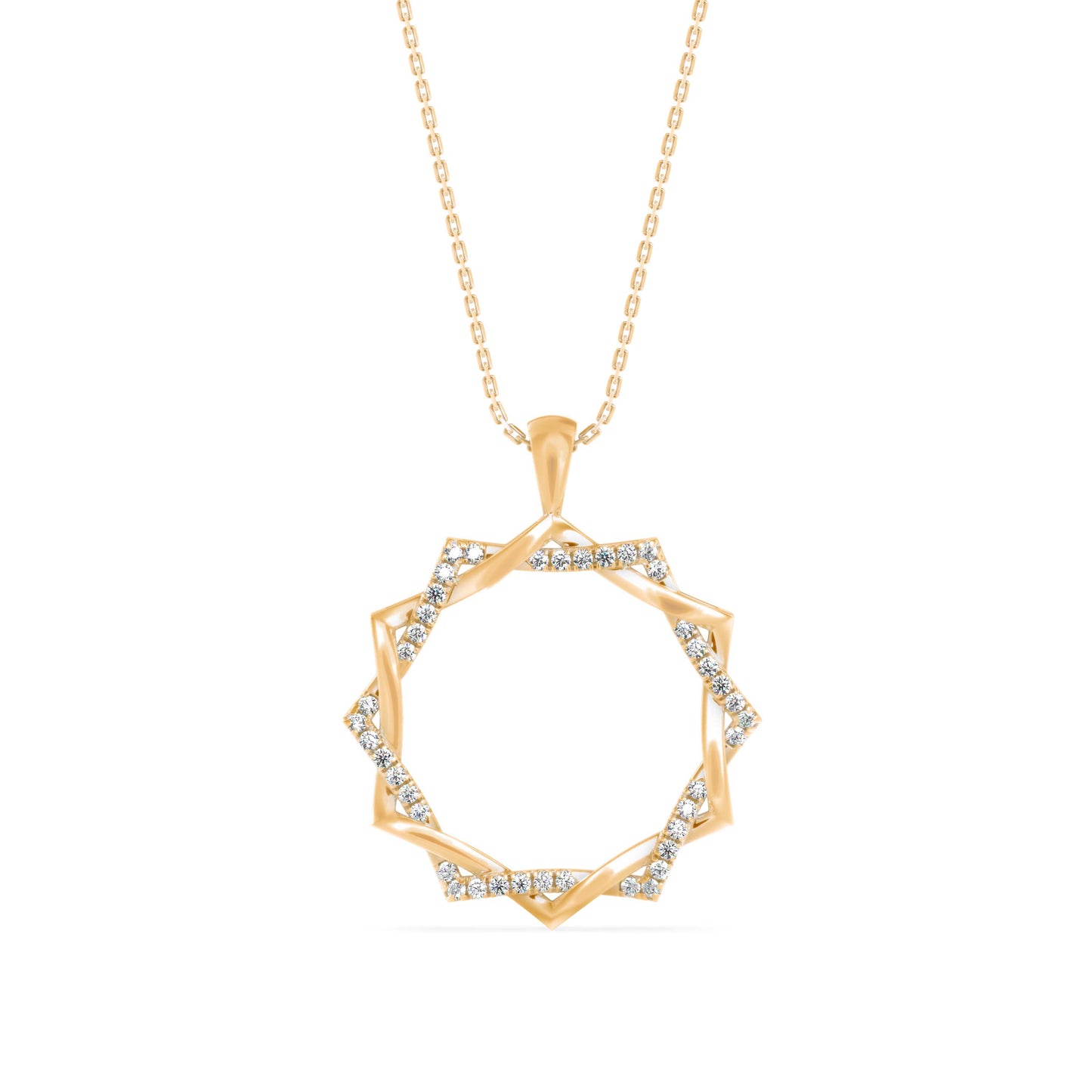 Acute Charm Diamond Pendant