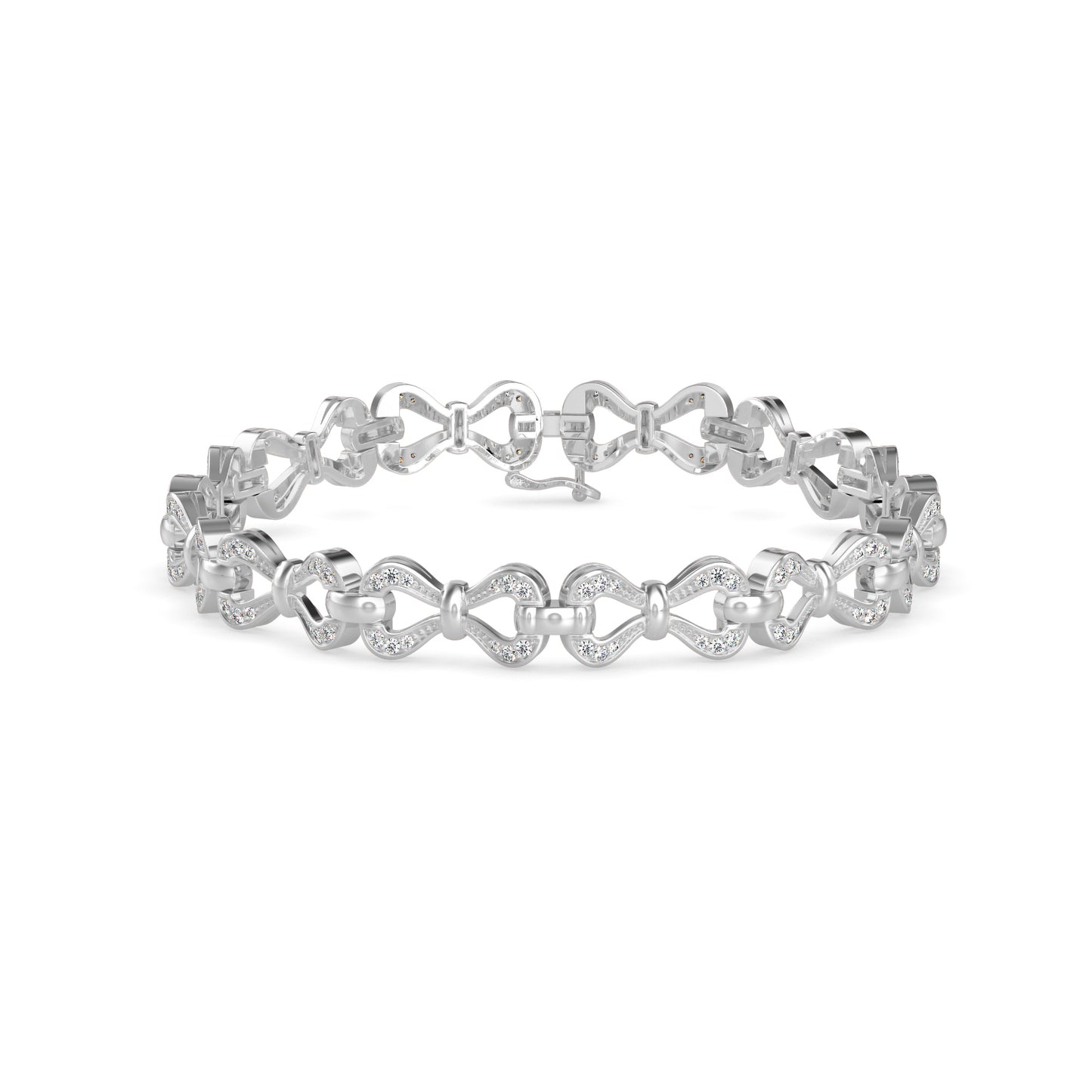 Clover Tennis Diamond Bracelet