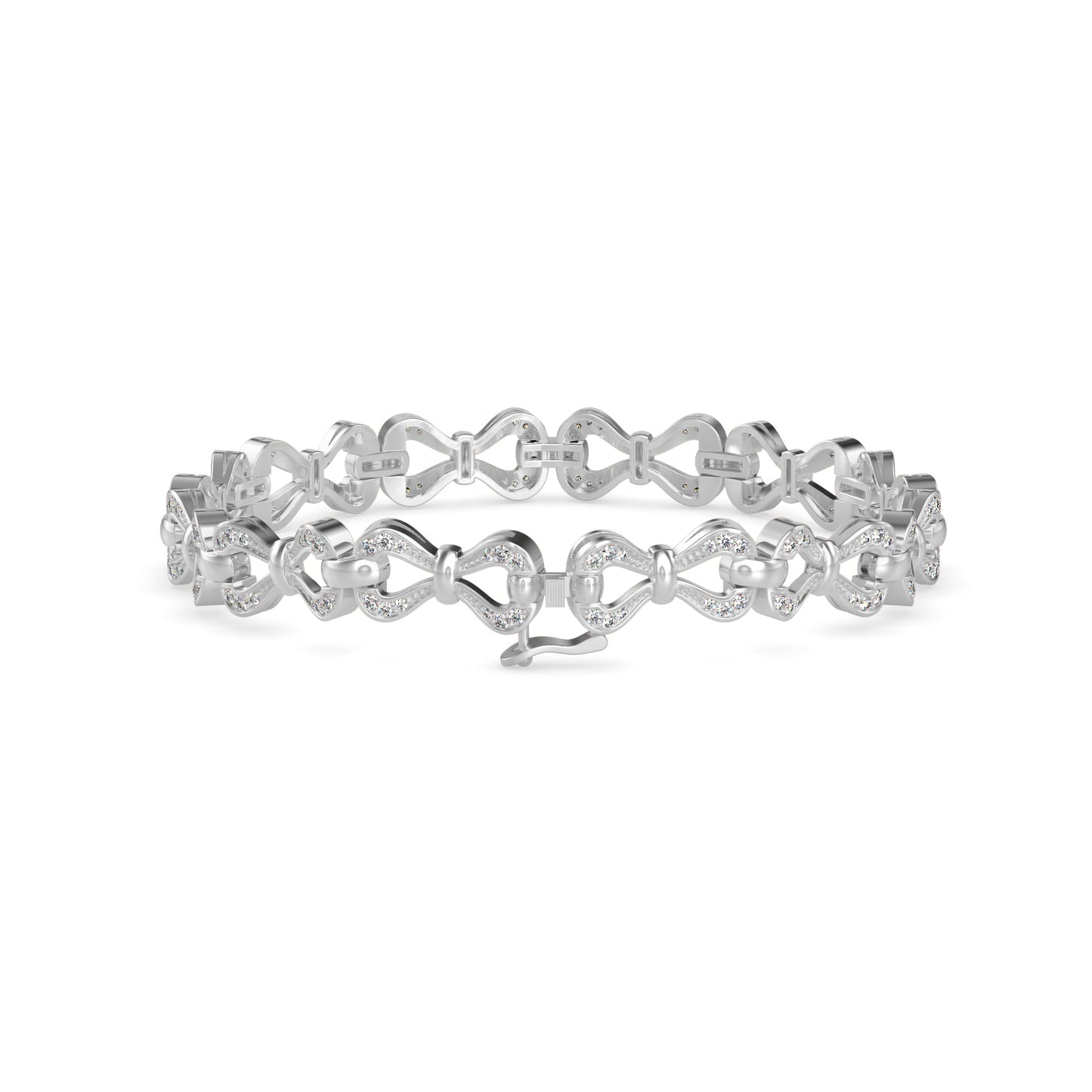 Clover Tennis Diamond Bracelet