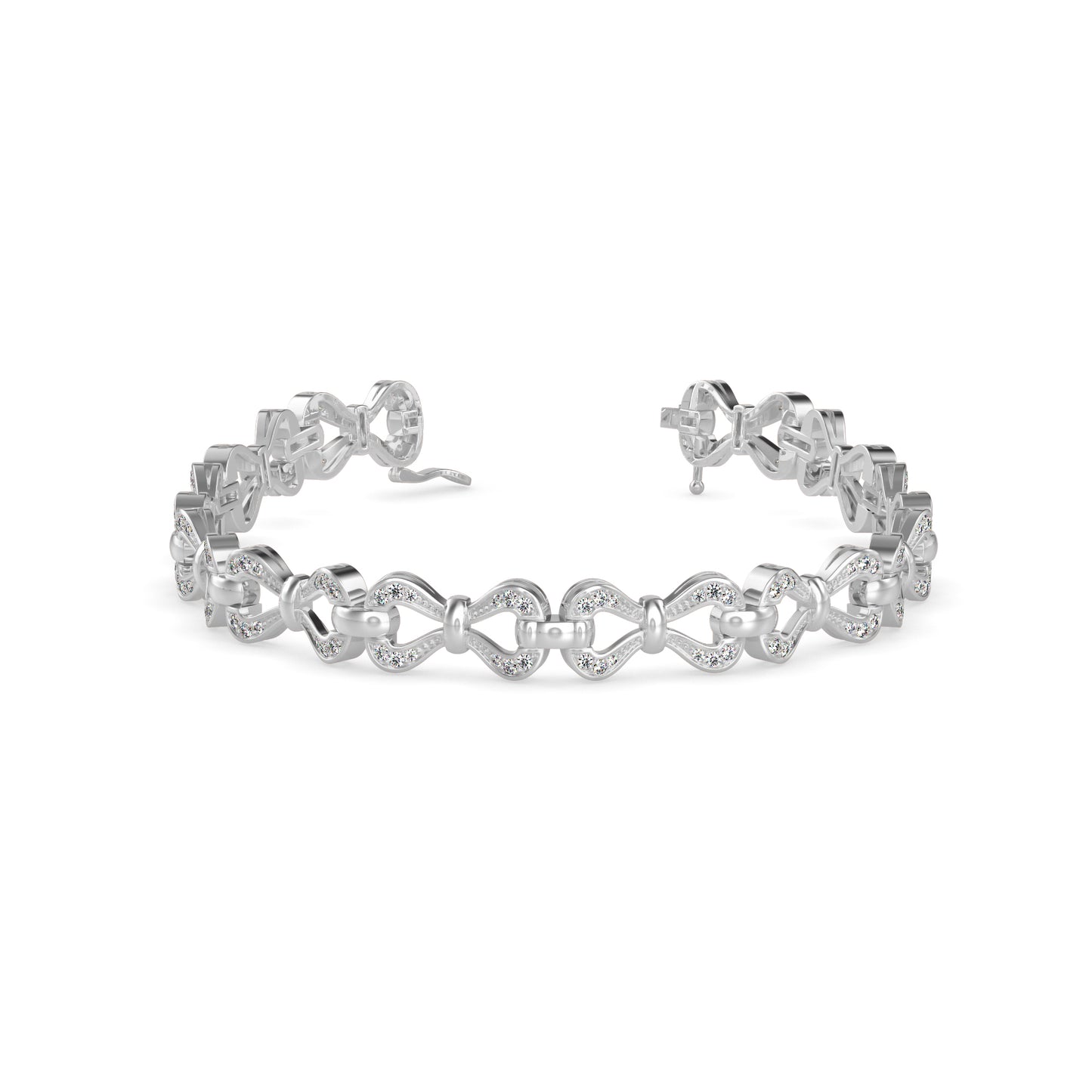 Clover Tennis Diamond Bracelet