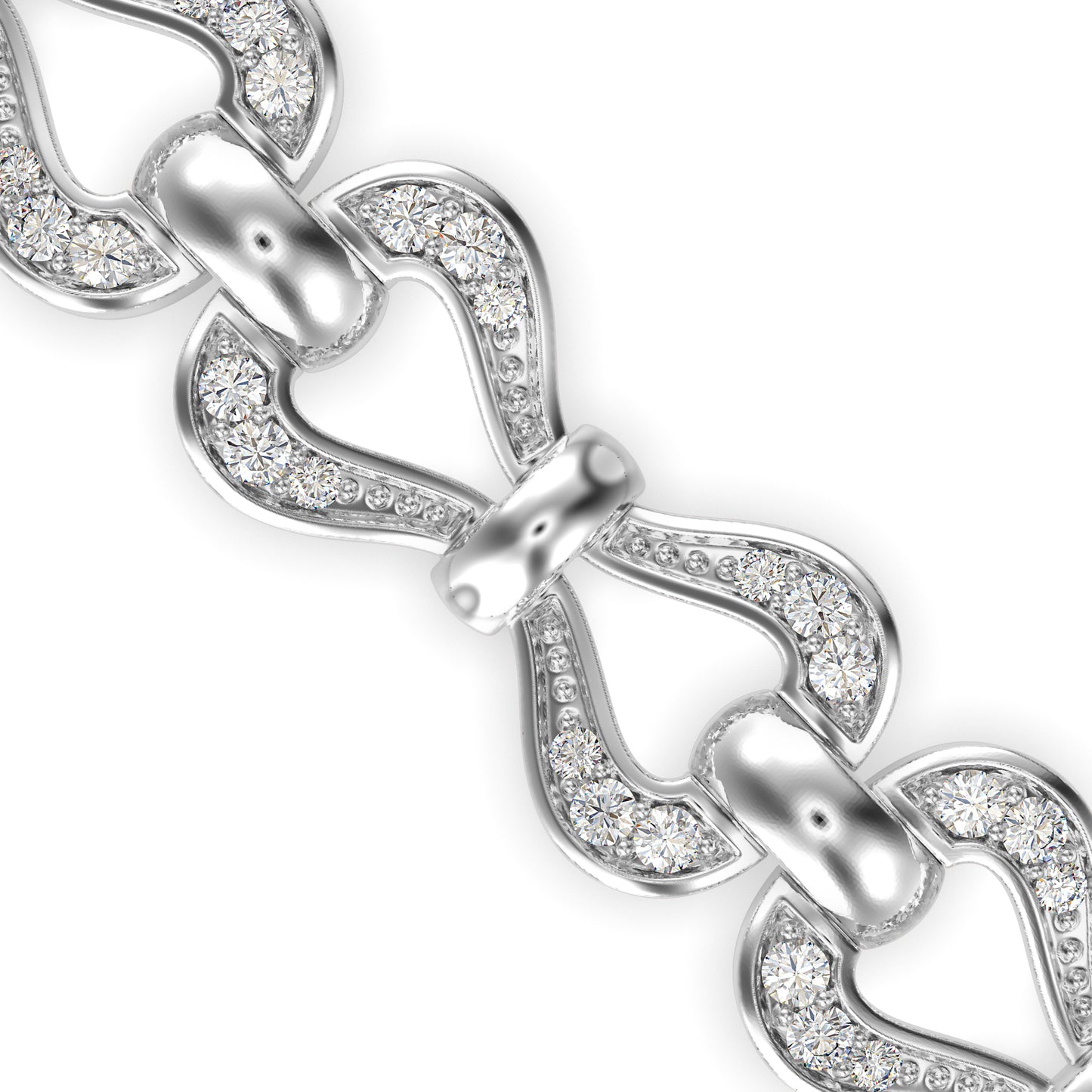 Clover Tennis Diamond Bracelet