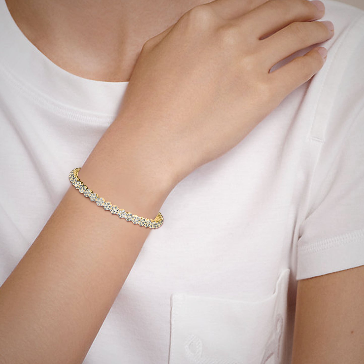 Fortuna Tennis Diamond Bracelet