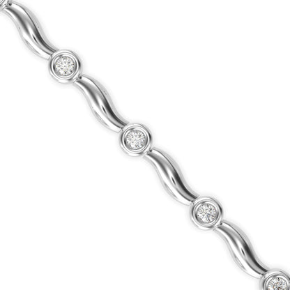 Holocaust Diamond Tennis Bracelet