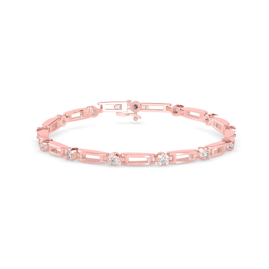 Bifilar Diamond Tennis Bracelet