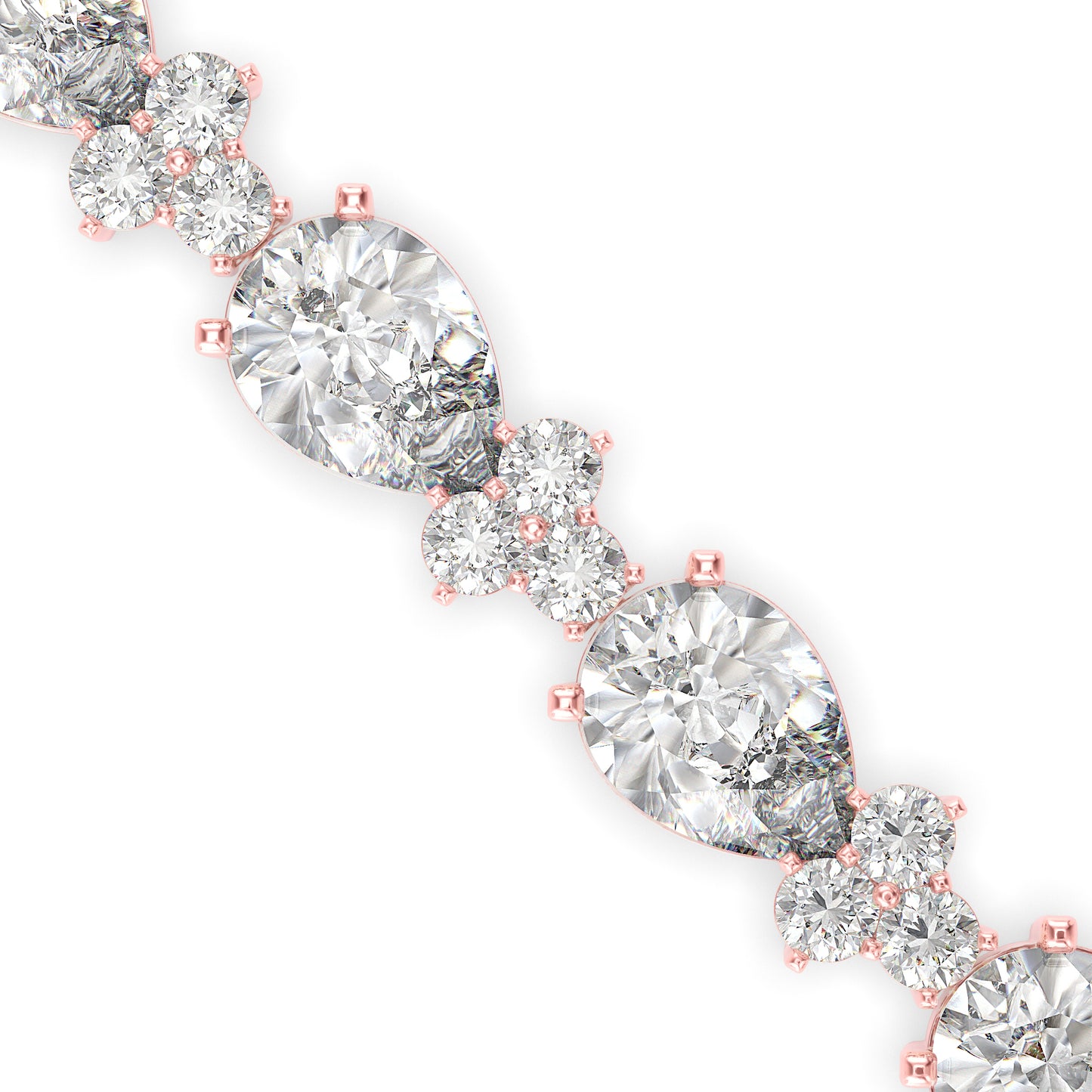 Sinewy Diamond Tennis Bracelet