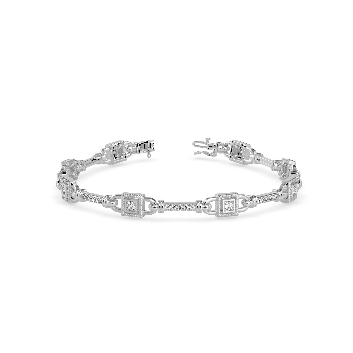 Heavenly Tennis Diamond Bracelet