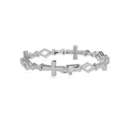 Savior Diamond Tennis Bracelet