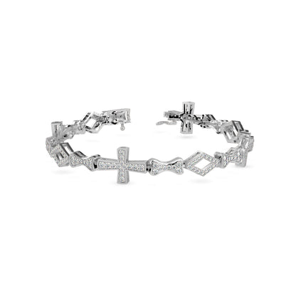 Savior Diamond Tennis Bracelet