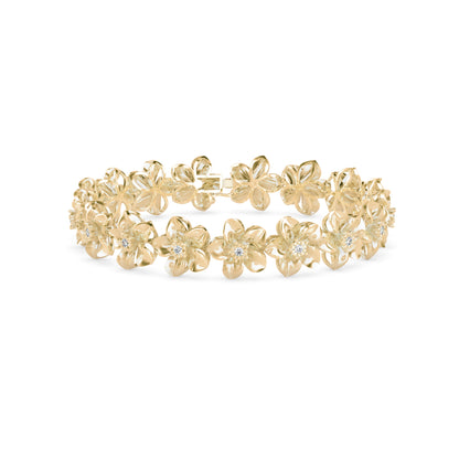 Nucifera Diamond Tennis Bracelet