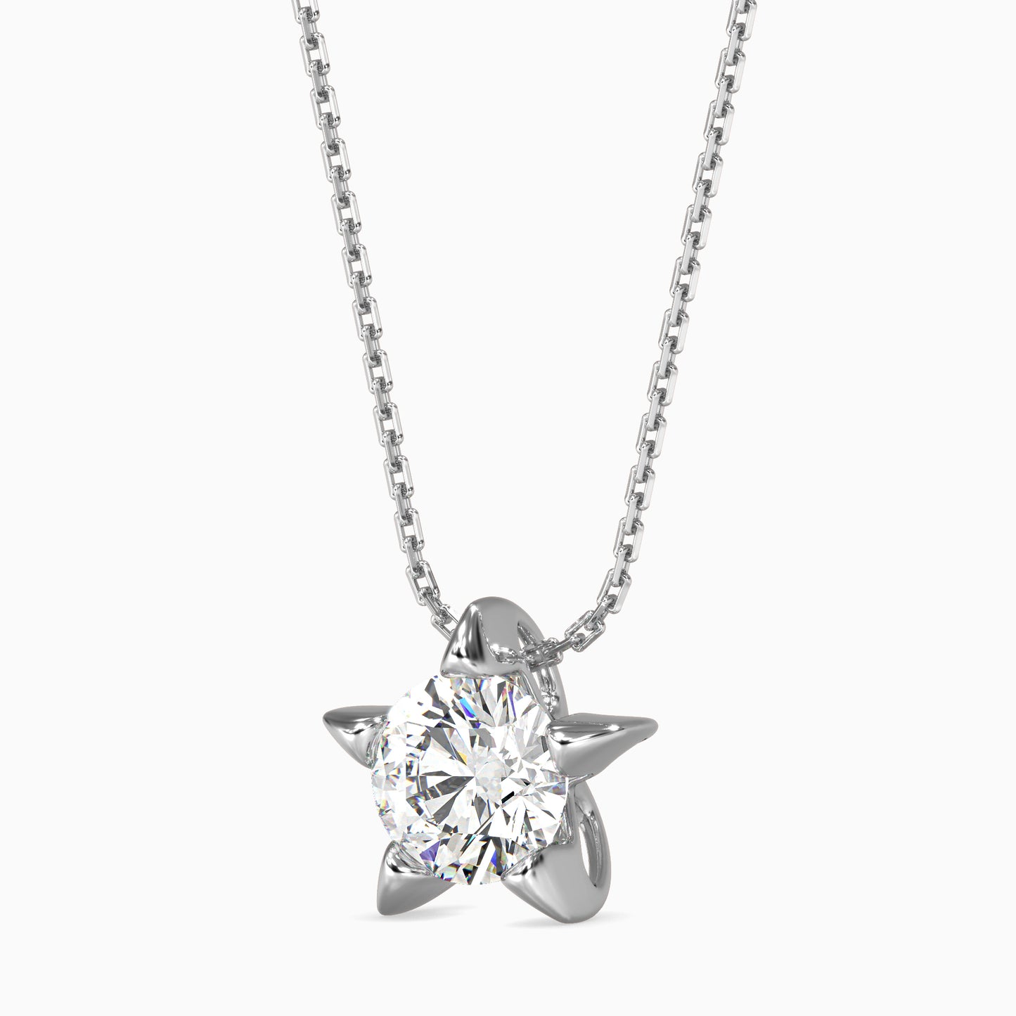 Lumiere Diamond Solitaire Pendant