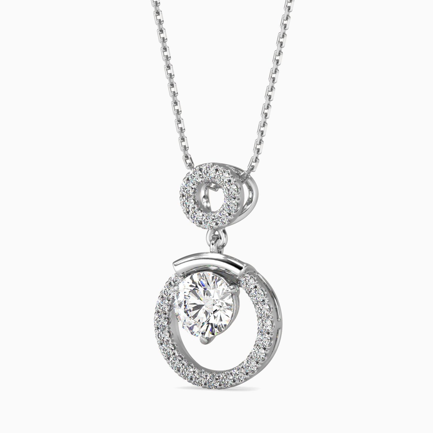 Clio Diamond Solitaire Pendant