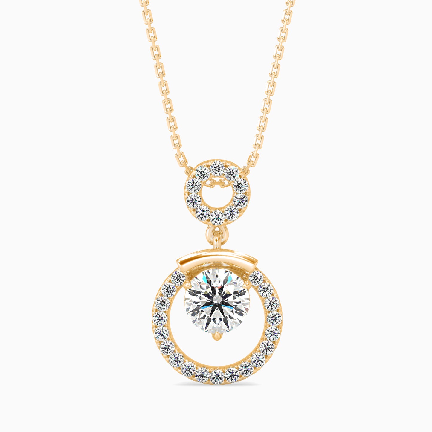 Clio Diamond Solitaire Pendant