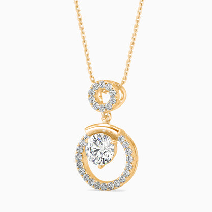 Clio Diamond Solitaire Pendant