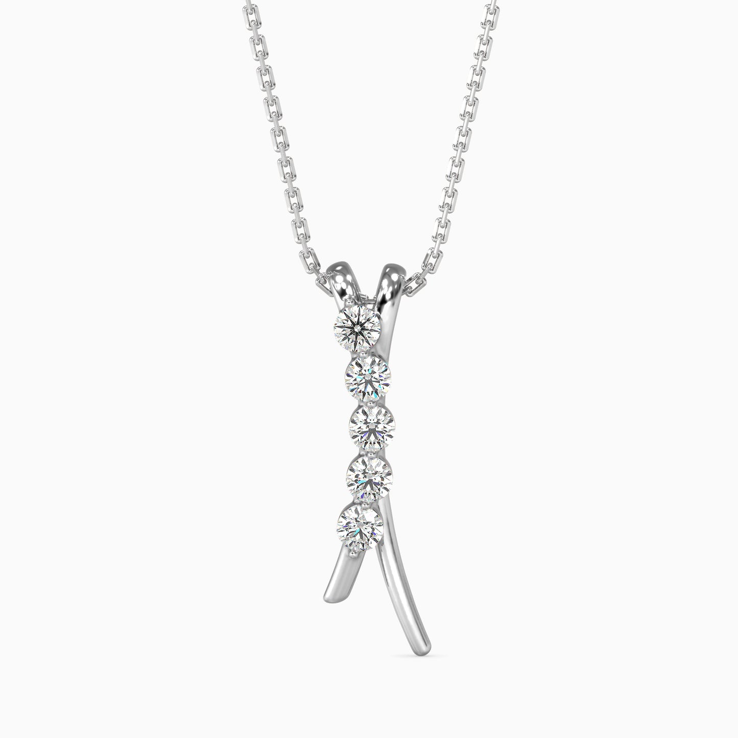 Fates Solitaire Diamond Pendant