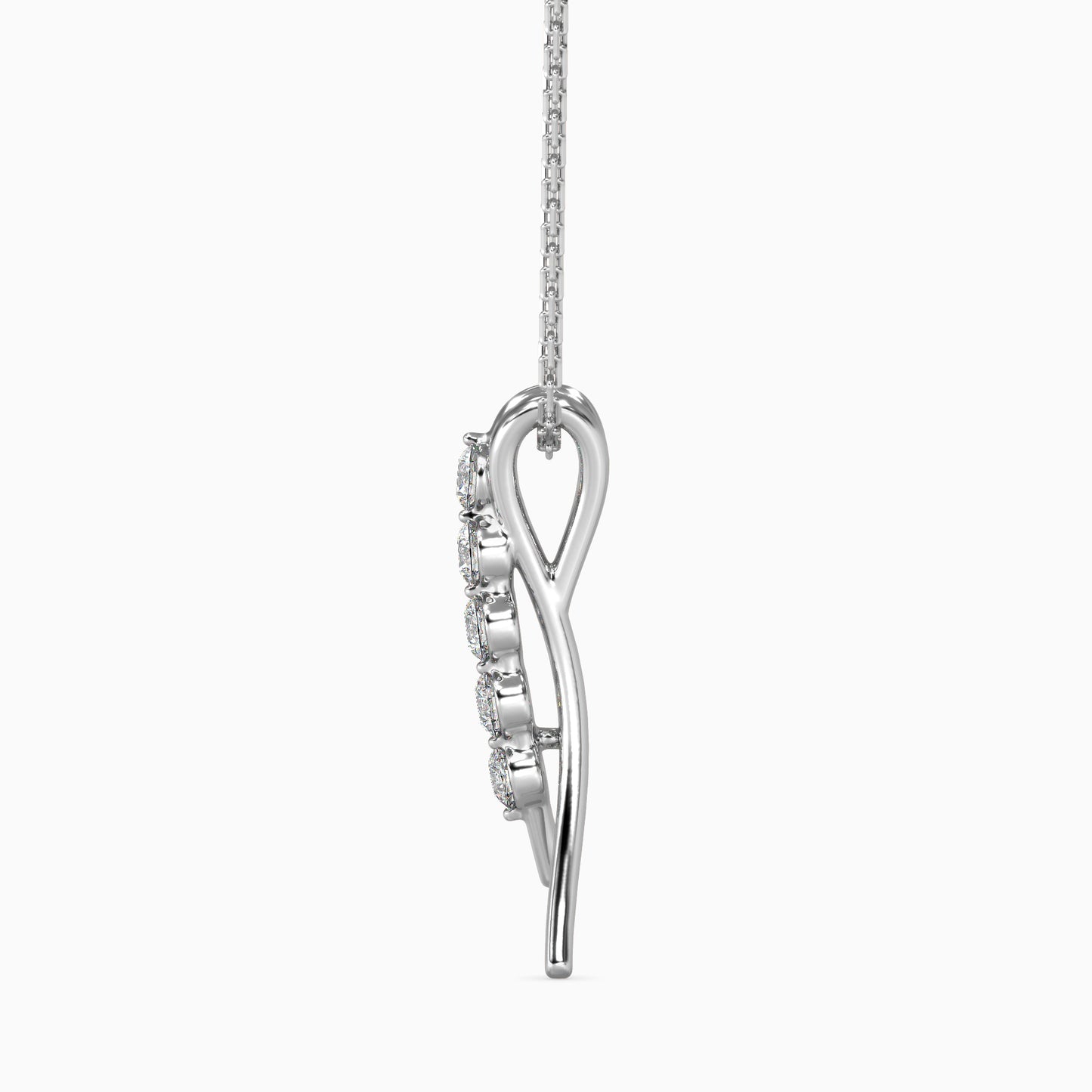 Fates Solitaire Diamond Pendant