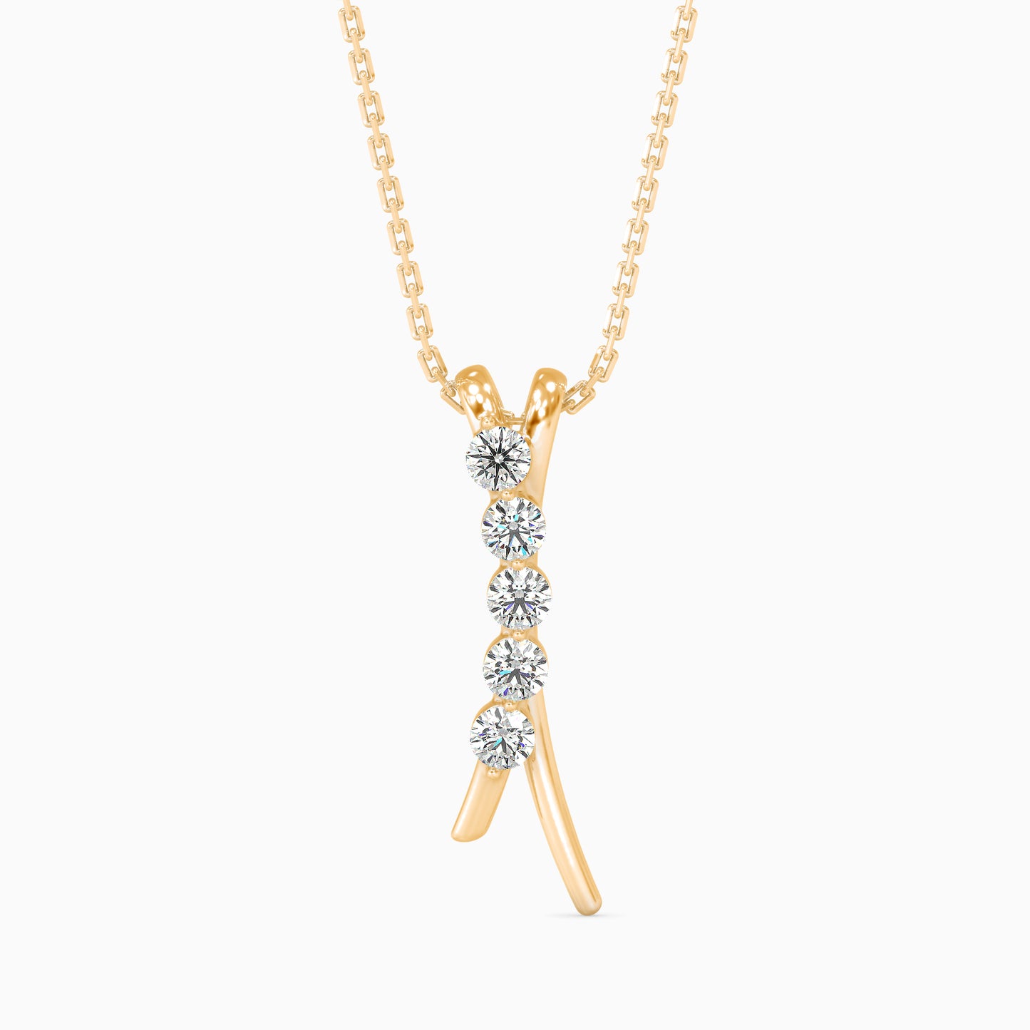 Fates Solitaire Diamond Pendant