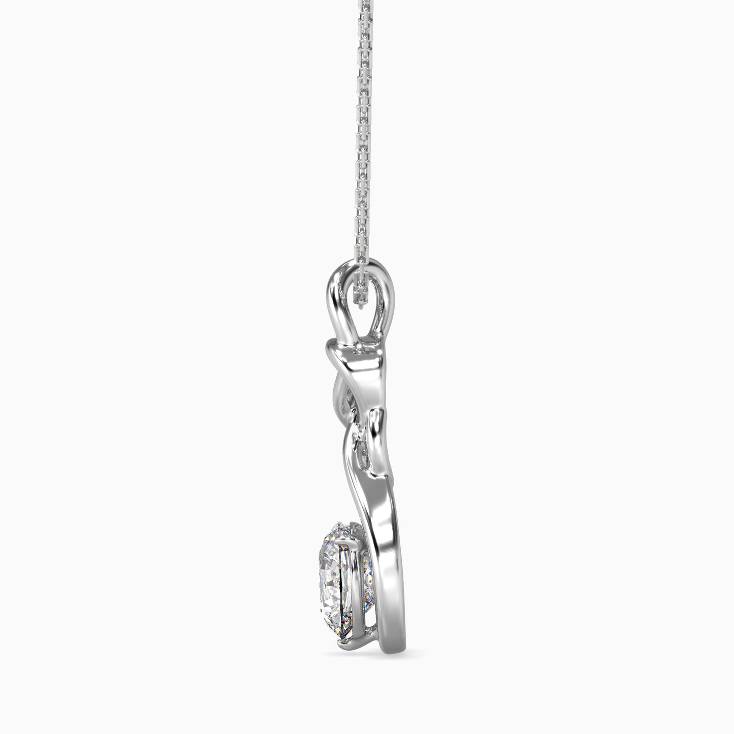 Natty Diamond Solitaire Pendant