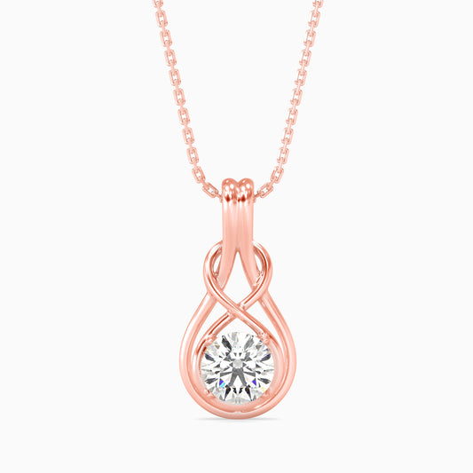 Lefou Solitaire Diamond Pendant