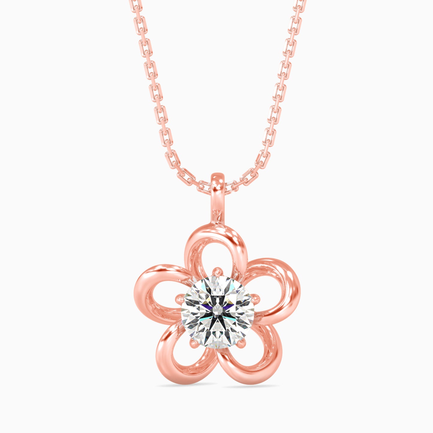 Adella Solitaire Diamond Pendant