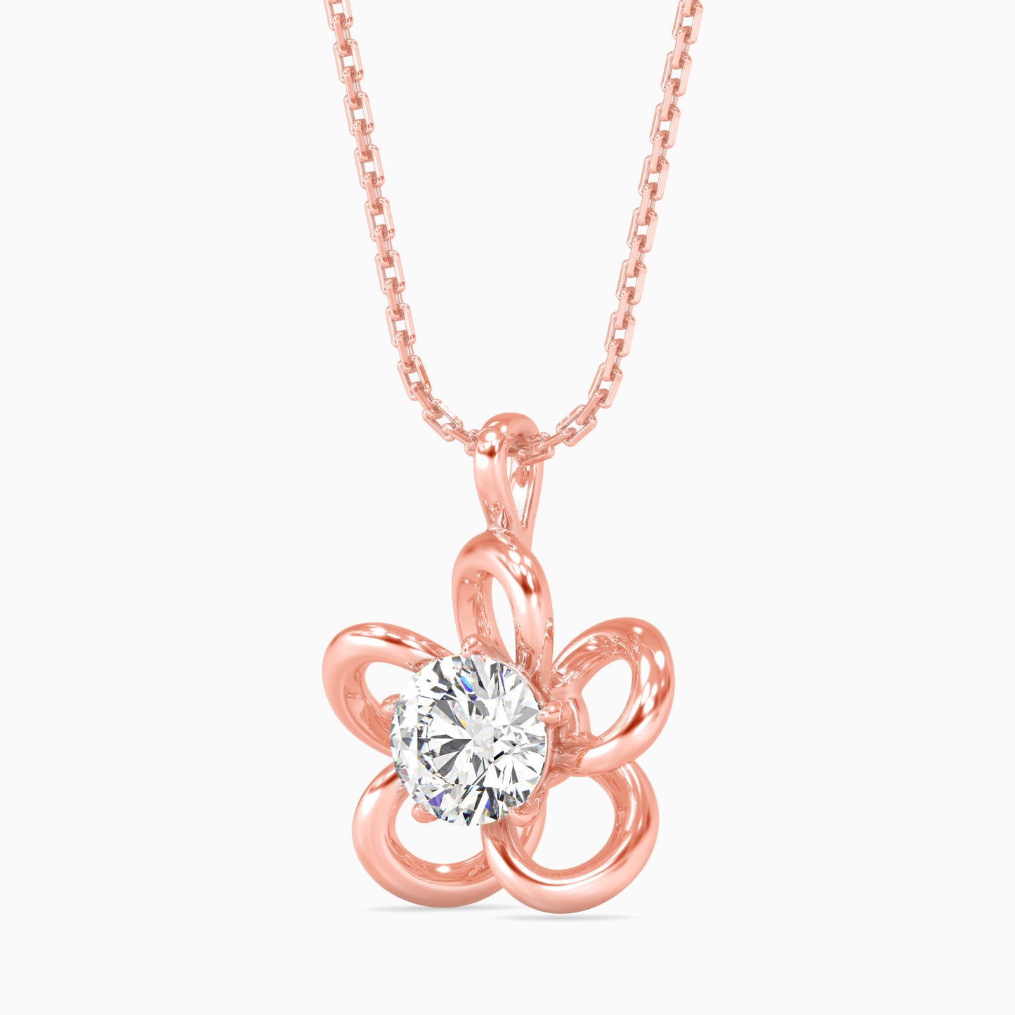 Adella Solitaire Diamond Pendant