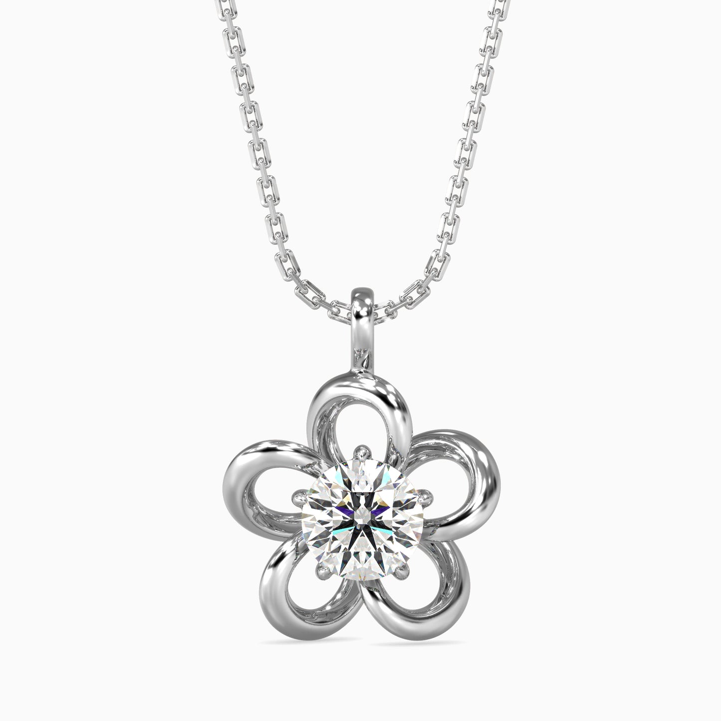 Adella Solitaire Diamond Pendant