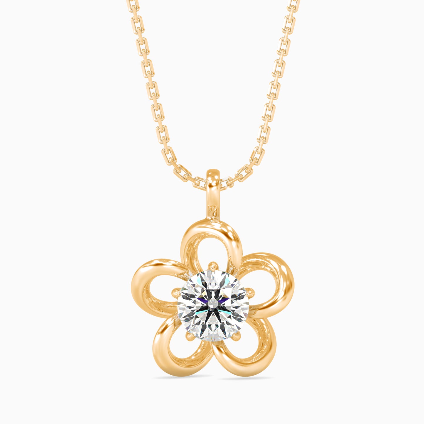 Adella Solitaire Diamond Pendant