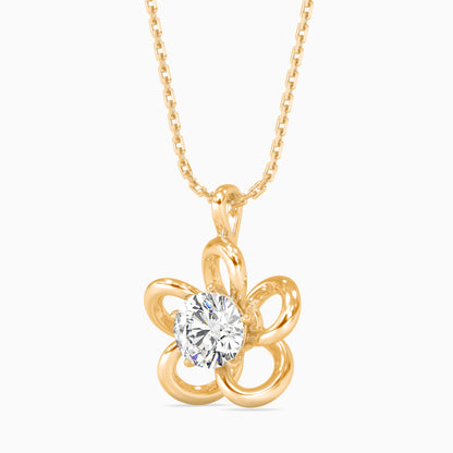 Adella Solitaire Diamond Pendant