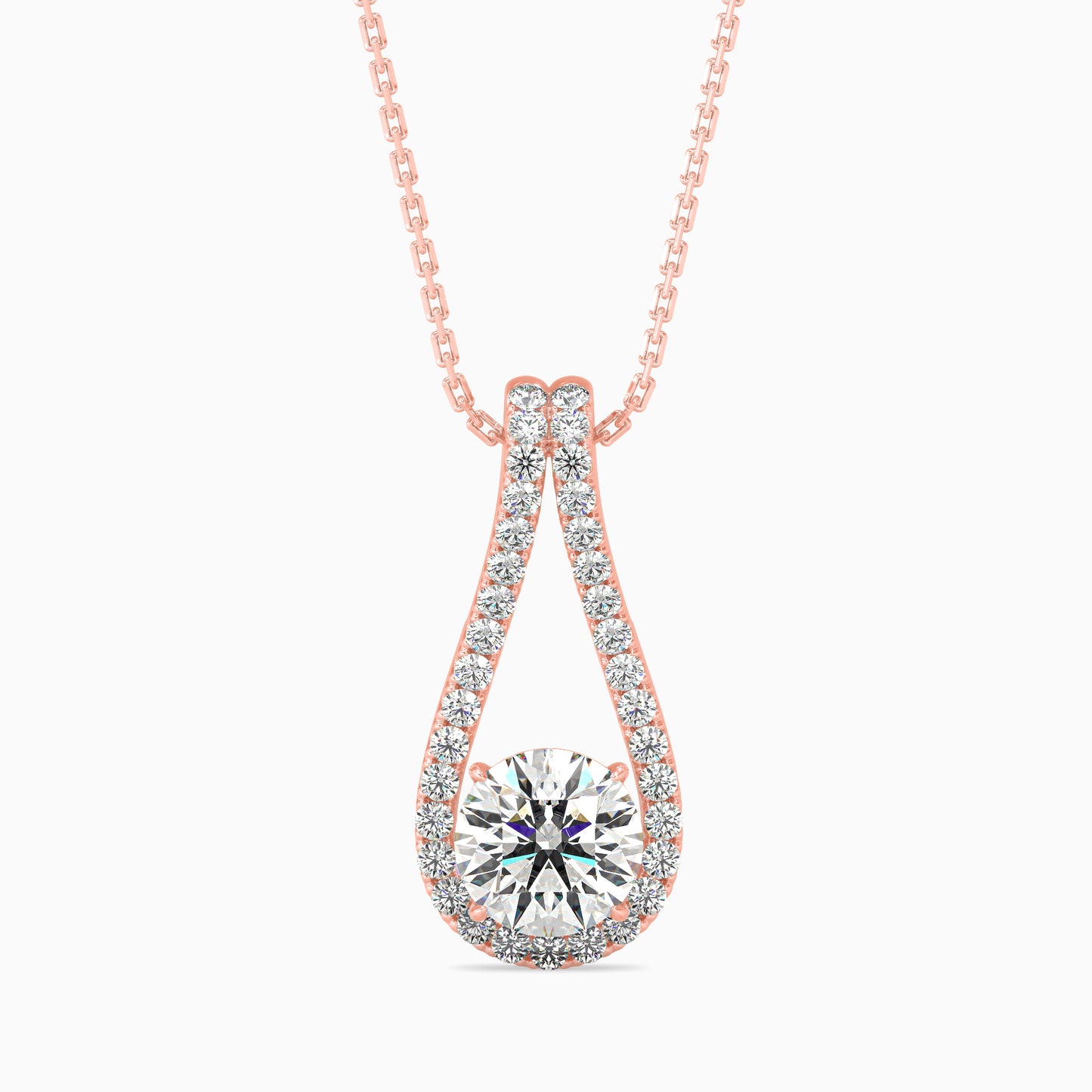 Giselle Solitaire Diamond Pendant