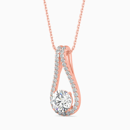 Giselle Solitaire Diamond Pendant