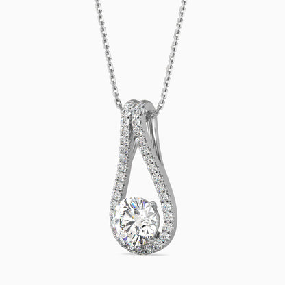 Giselle Solitaire Diamond Pendant