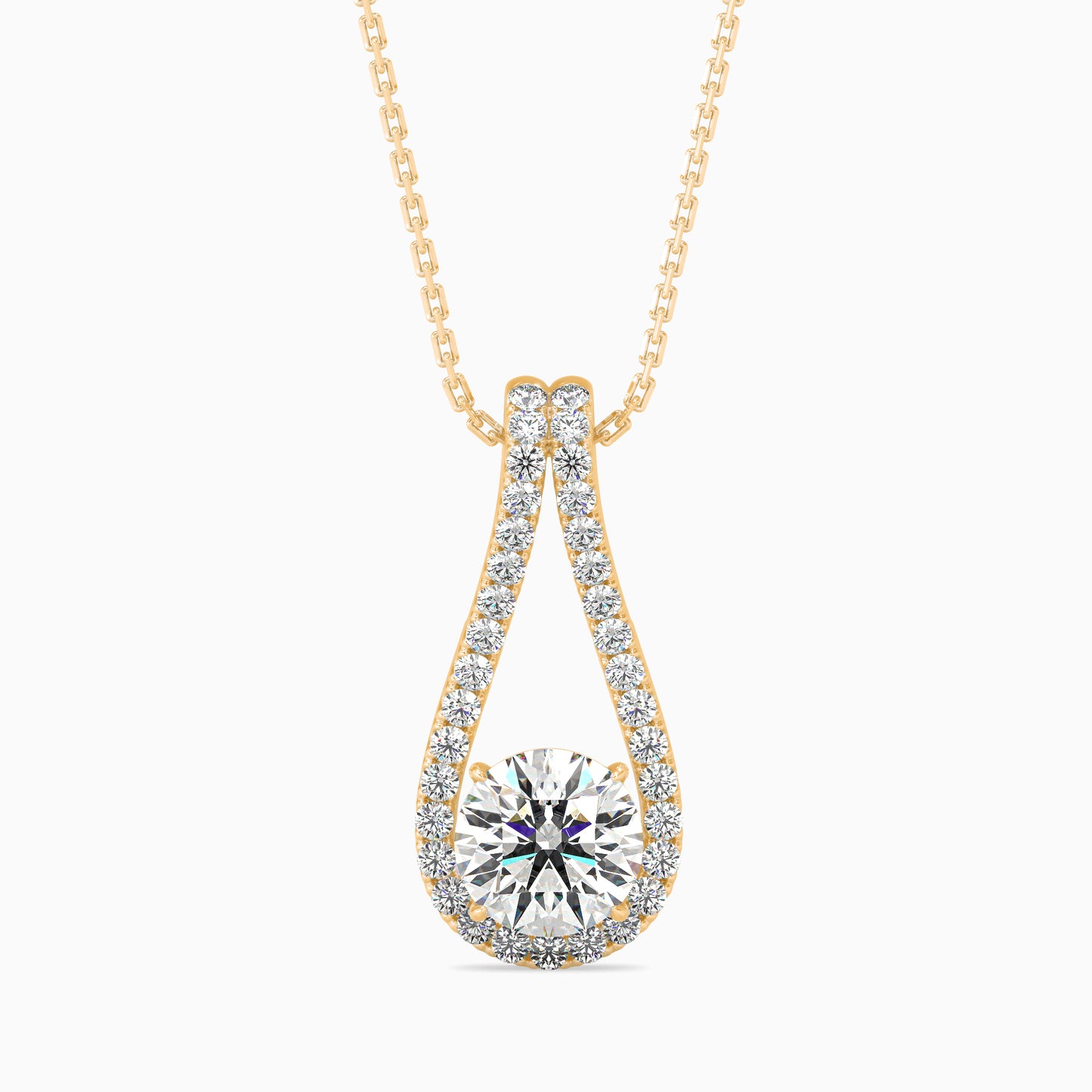 Giselle Solitaire Diamond Pendant