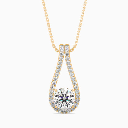 Giselle Solitaire Diamond Pendant