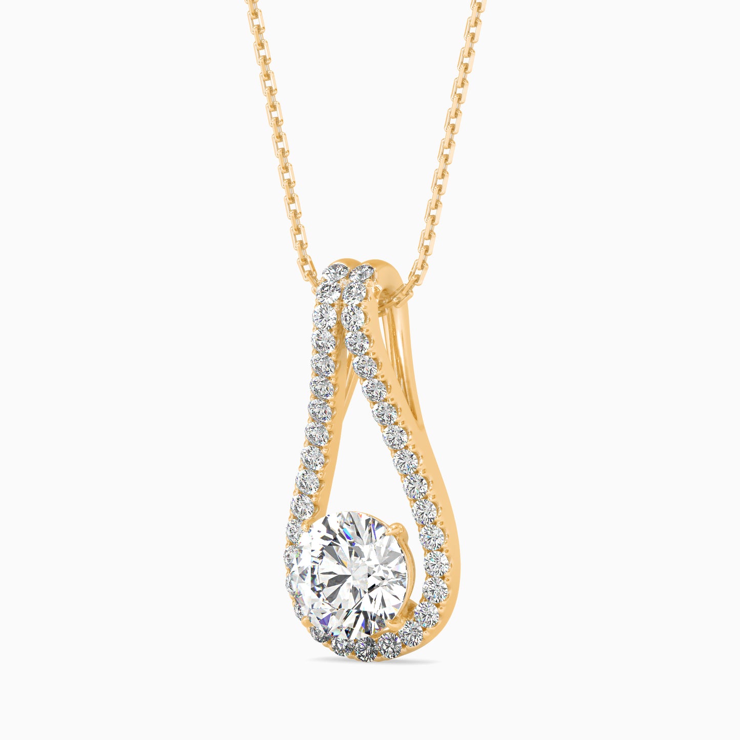 Giselle Solitaire Diamond Pendant