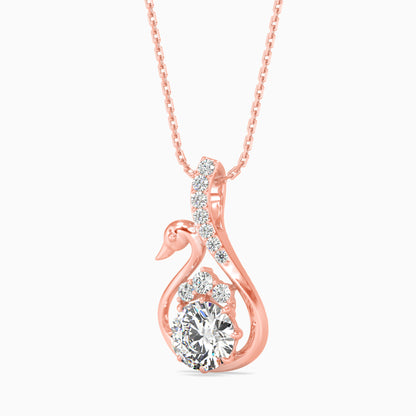 Carlota Diamond Solitaire Pendant