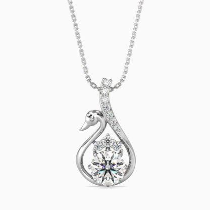 Carlota Diamond Solitaire Pendant