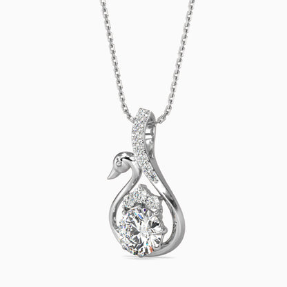 Carlota Diamond Solitaire Pendant