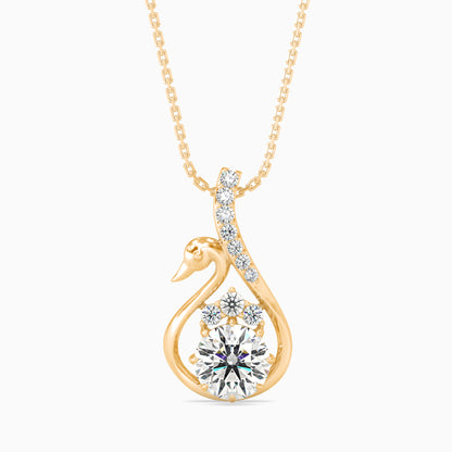 Carlota Diamond Solitaire Pendant