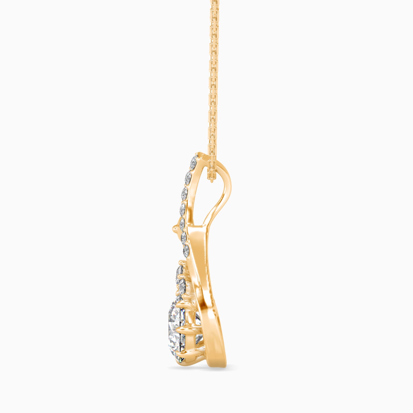 Carlota Diamond Solitaire Pendant