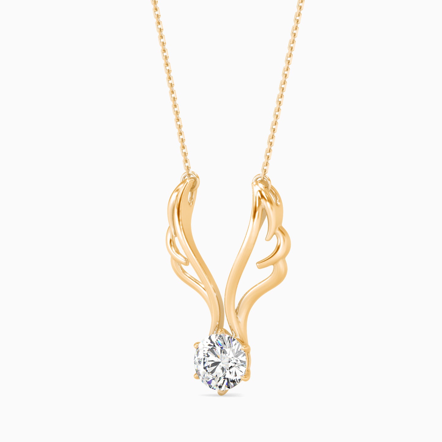 Orville Diamond Solitaire Pendant