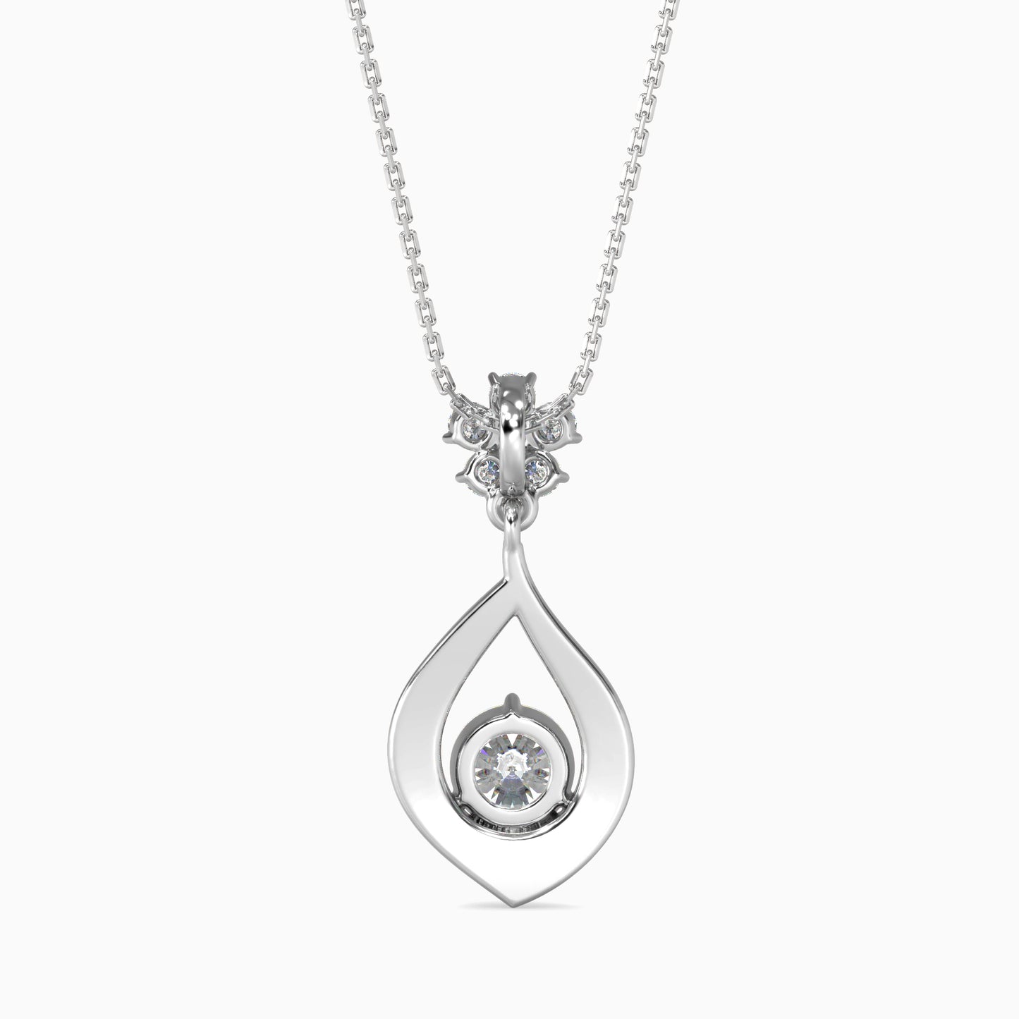 Medusa Diamond Solitaire Pendant