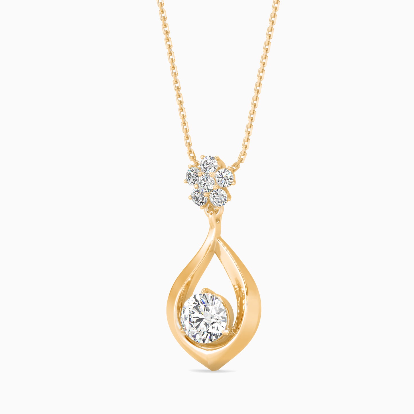 Medusa Diamond Solitaire Pendant