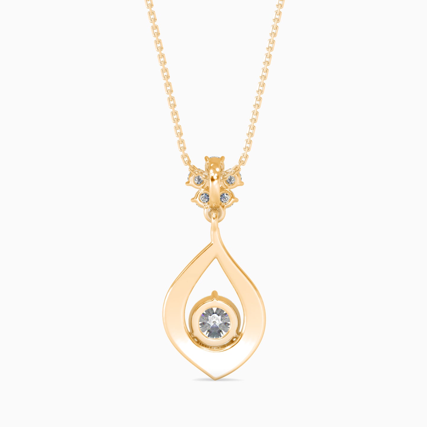 Medusa Diamond Solitaire Pendant