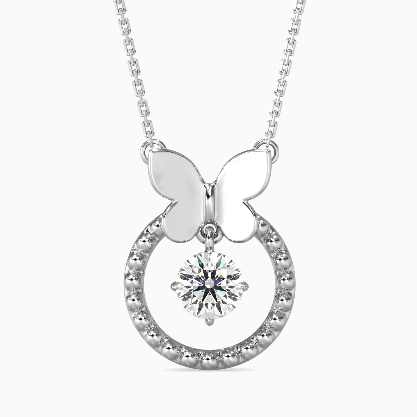 Arikara Solitaire Diamond Pendant