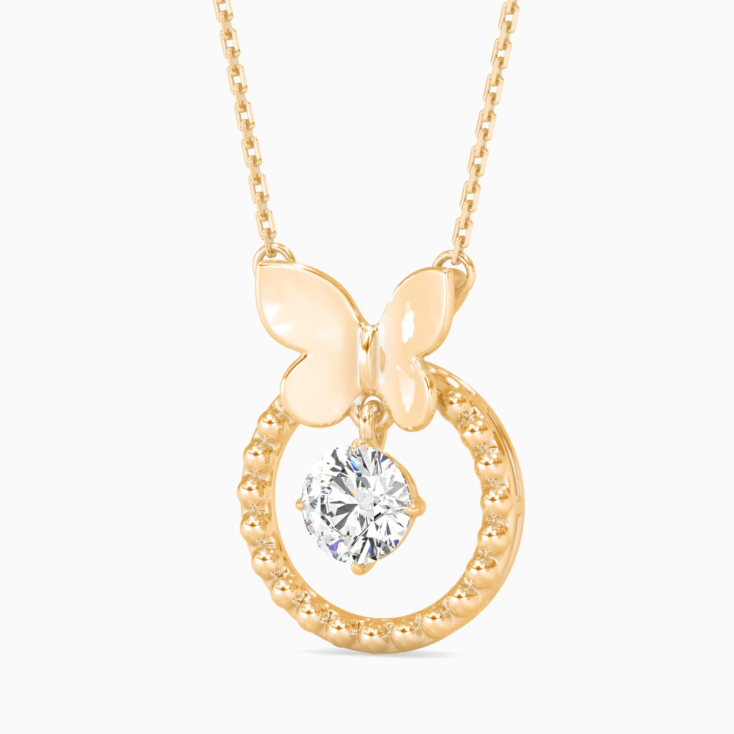 Arikara Solitaire Diamond Pendant