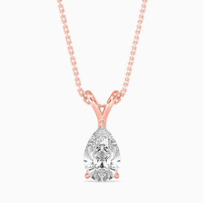 Dazzling Drops Solitaire Pendant