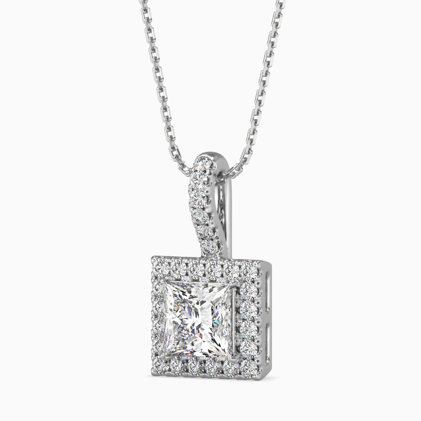 Sparkling Spheres Solitaire Pendant